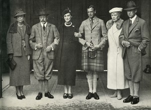 King George V, Queen Mary, Prince George, Princess Marina...at Balmoral in 1934', (1951).