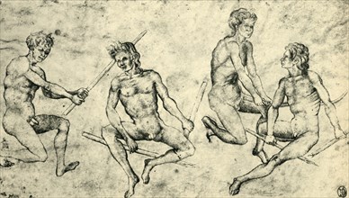 Four naked men, mid-late 15th century, (1943).