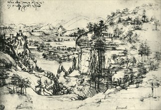 Landscape drawing for Santa Maria della Neve on 5th August 1473', (1943).