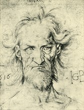 Head of a Bearded Old Man ('Saturn'), 1516, (1943).