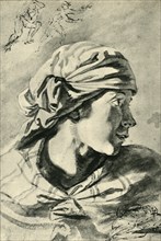 Head of a young woman, mid-late 17th century, (1943).
