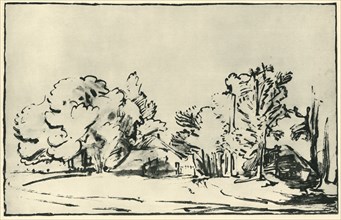 Landscape with two cottages, c1650-1655, (1943).
