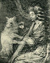 Harpist and dog, c1778, (1943).