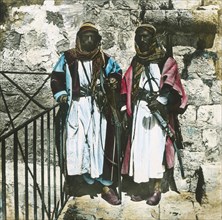 Bedouin Chiefs, Jericho', c1910s.