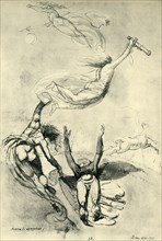 Dead hero with goddesses, 1778, (1943).