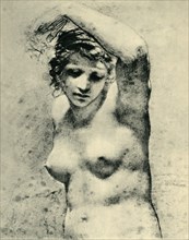 Female nude raising one arm, c1800, ('Marguerite'), (1943).