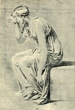 Seated woman, late 18th-early 19th century, (1943).