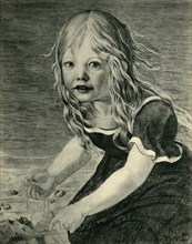 Portrait of the artist's daughter, Marie, at the coast, 1816, (1943).