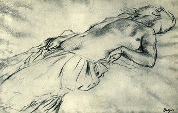 Reclining female nude, late 19th century, (1943).