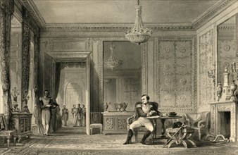 The Salon d'abdication, Fontainbleau', c1840.