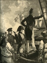 Captain William Walpole intercepting the Duke of Saldanha's ships, Liberal Wars, 1829 (c1890).