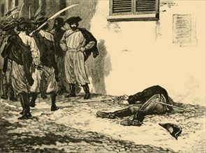 Assassination of Count Franz Philipp von Lamberg, Budapest, Hungary, 1848 (c1890).
