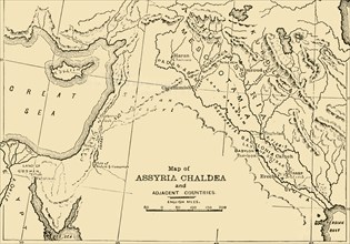Map of Assyria, Chaldea and Adjacent Countries', 1890.