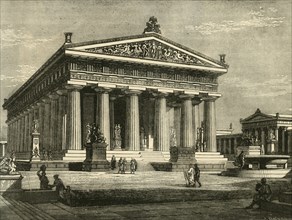 Temple at Paestum, Restored', 1890.