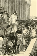 Pericles Delivering the Funeral Oration Over the Athenians', 1890.
