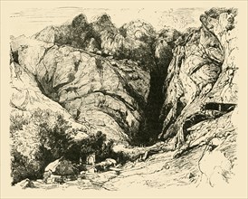 The Ravine at Delphi (Scene of the Repulse of the Gauls.)', 1890.