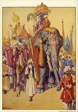 'Elephants in Procession', c1948