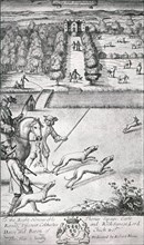 'Coursing with Grayhounds', late 17th century