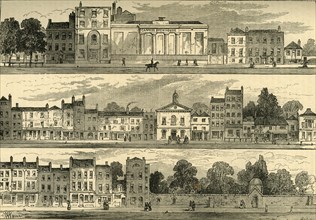 'The North Side of Knightsbridge in 1820, from the Cannon Brewery to Hyde Park Corner'