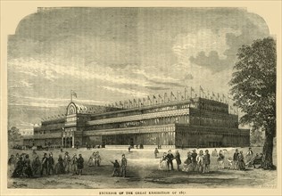 'Exterior of the Great Exhibition of 1851', (c1876)