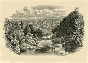 'River Scene at Pont-Y-Cyffing', c1890