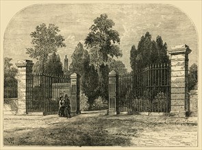 'Entrance to Brompton Cemetery', c1876