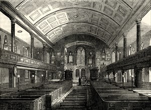 'Interior of Kensington Church, 1850'