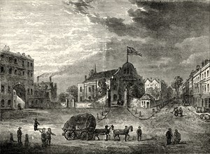 'Old Kensington Church, about 1750'