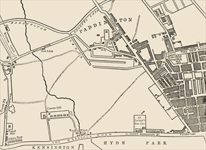 'Map of Paddington, in 1815'
