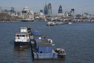 Thames view from Waterloo Bridge, London