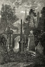 'View in Highgate Cemetery', c1876