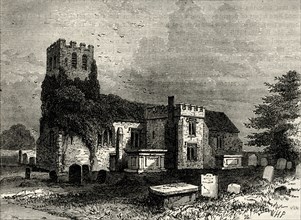 'Tottenham Church', c1876
