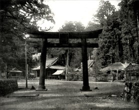 'Entrance to a Shinto Temple, in the Nikko district of Japan'