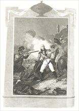 'Sir Ralph Abercrombie in the Battle of Alexandria',-1801