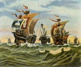 Return of the Hamburg fleet after the defeat of the Victual Brothers,1401