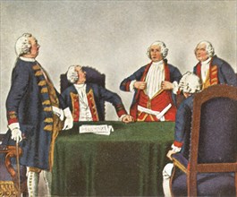 Council of war in Köpenick,1730