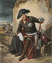 Frederick the Great after the Battle of Kolín, 18 June 1757