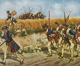 Forced march of Frederick's troops from Mähren to Küstrin,1758