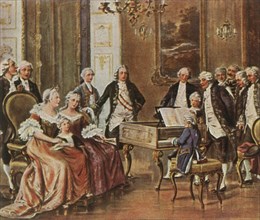 Mozart performs for Empress Maria Theresia, 1 October 1762