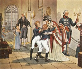 First meeting of Queen Louise and her children after the Battle of Jena, 18 October 1806
