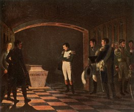 Napoleon I at the tomb of Frederick the Great, 27 October 1806