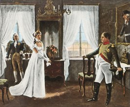 Meeting of Queen Louise and Napoleon I in Tilsit, 6 July 1807
