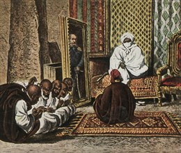 The explorer Nachtigal with Sheik Omar of Bornu, 5 June 1870