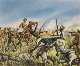 Captain Franke fighting the Hereros,1904