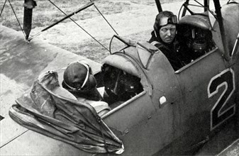 RAF pilot learning to fly during the Second World War,1941