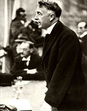 William Thomas Cosgrave making a speech, Dublin