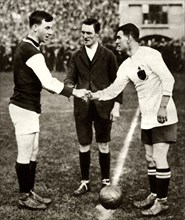 George Kay and Joe Smith before kick-off, FA Cup Final