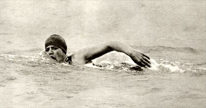 Gertrude Ederle, first woman to swim the Channel