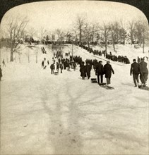 'Canadian winter sports - tobogganing',1905