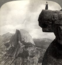 'Overlooking Nature's Grandest Scenery - from Glacier Point (N,